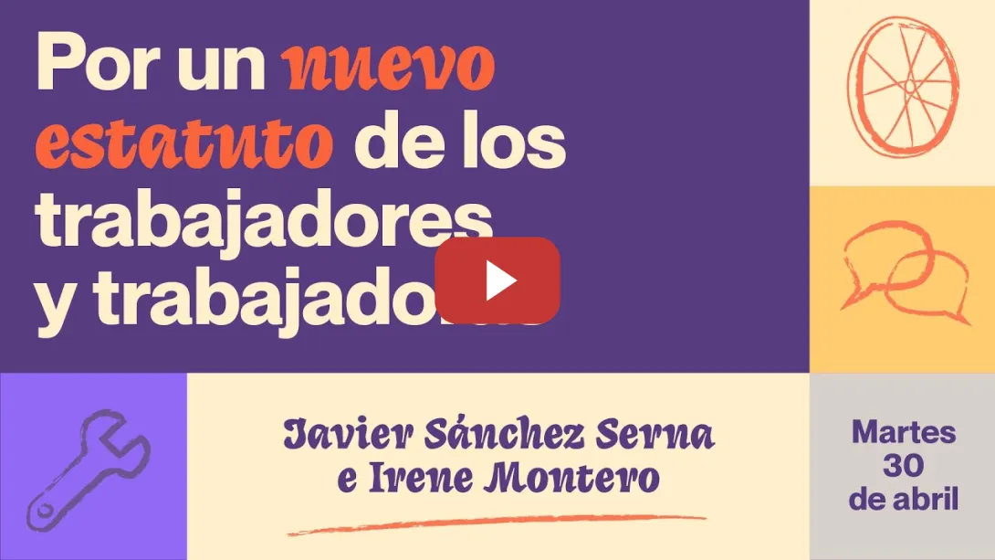 Embedded thumbnail for Apertura jornada &#039;Nuevo estatuto de los trabajadores y trabajadoras&#039; Irene Montero y Javier S. Serna