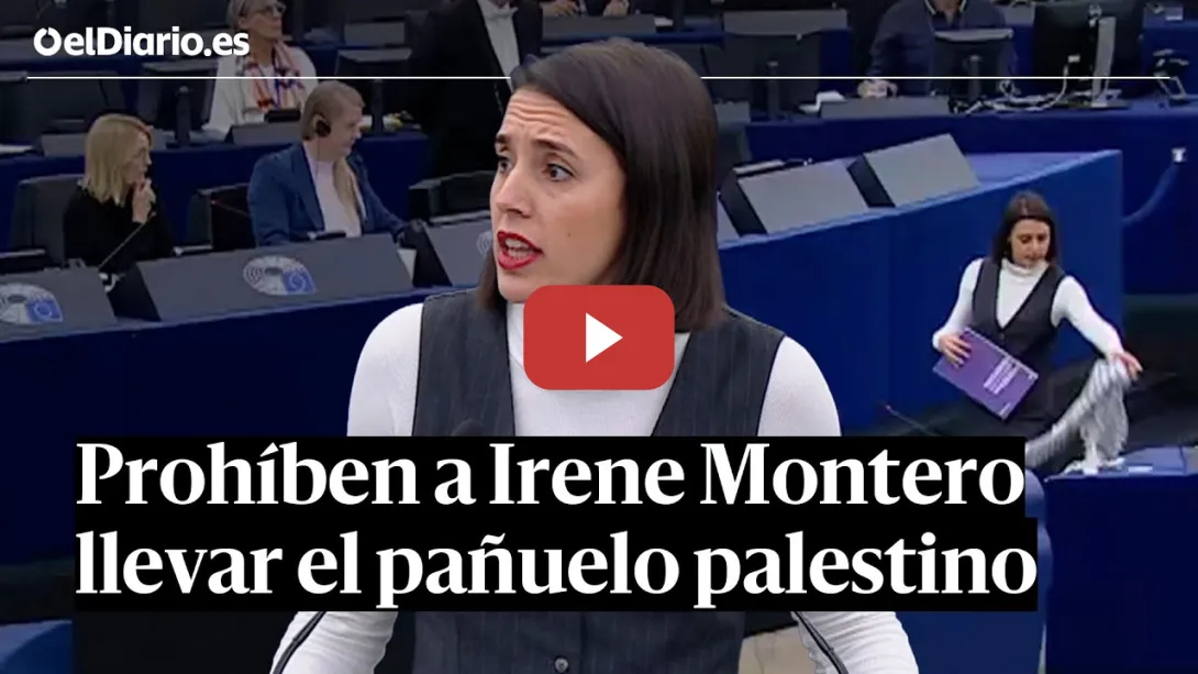 Embedded thumbnail for Prohíben a IRENE MONTERO el pañuelo PALESTINO y responde: &quot;Los genocidios tampoco están permitidos&quot;