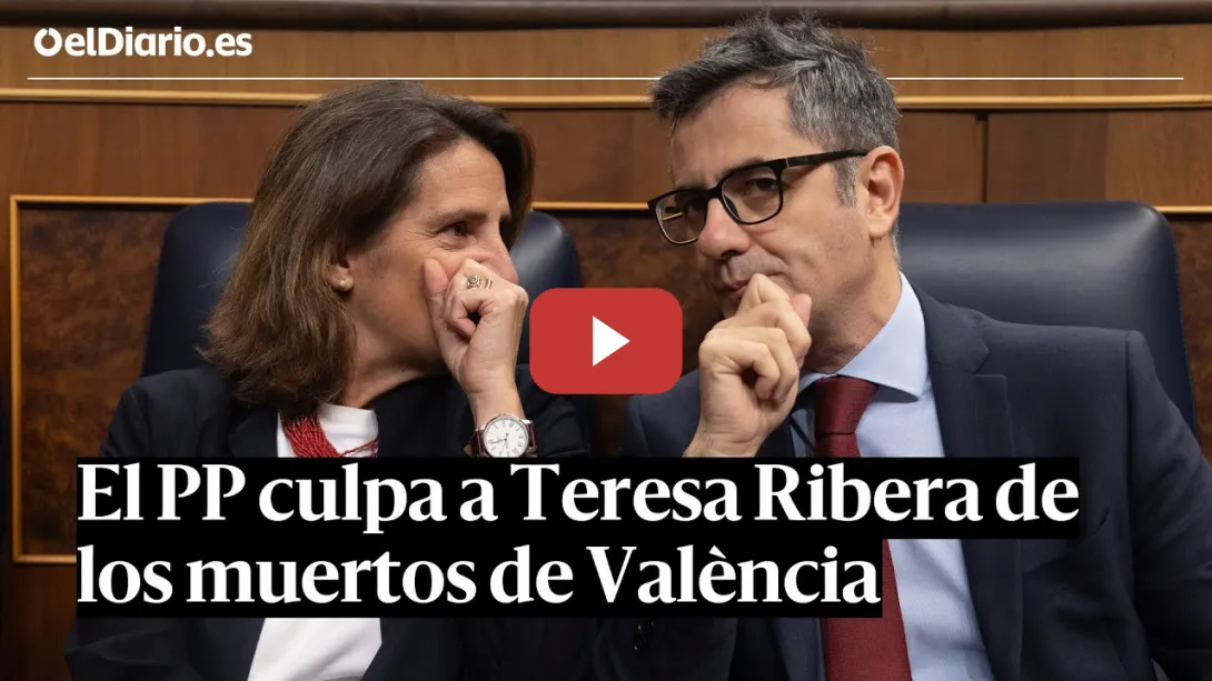 Embedded thumbnail for SESIÓN DE CONTROL: El PP culpa a Teresa Ribera de los muertos de València