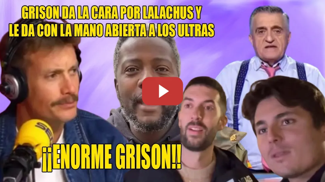 Embedded thumbnail for Grison DOBLEGA a Vito Quiles y Ndongo con la MANO ABIERTA👏¿No tiene suficiente, ser NEGRO y de Vox?