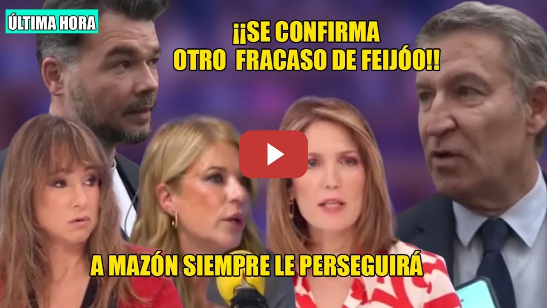 Embedded thumbnail for INTXAURRONDO DESENMASCARA la COARTADA del FRACASADO FEIJÓO🛑Palomera, Rufián y Ana Pardo lo RETRATAN