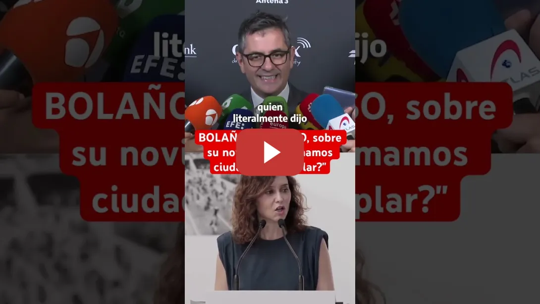 Embedded thumbnail for 👀 BOLAÑOS, a #AYUSO, sobre su novio: &quot;¿Lo llamamos ciudadano ejemplar?&quot; #madrid #noticias #política