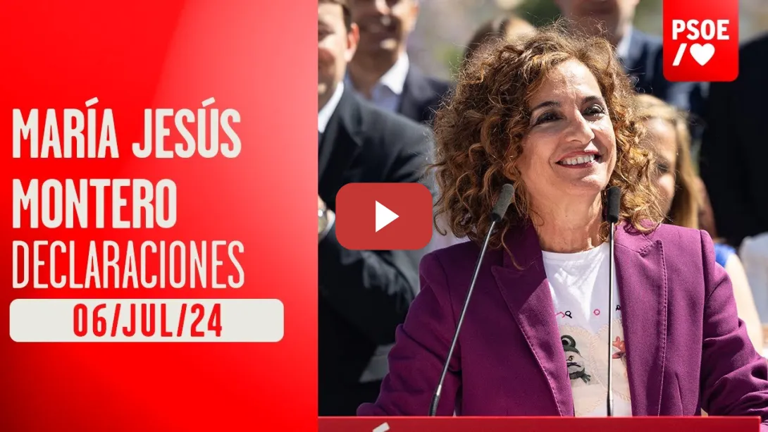 Embedded thumbnail for Declaraciones de María Jesús Montero