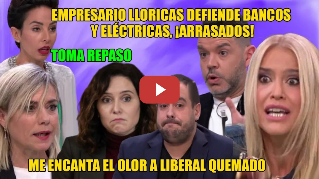 Embedded thumbnail for LIBERALES LLORICAS DESTRUIDOS👏Se CORONA Afra Blanco exponiendo AYUSO políticas👏¡TOROS, APPLE y NASA!