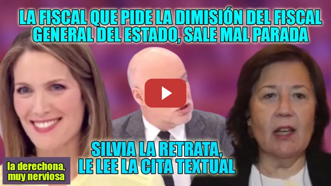 Embedded thumbnail for DÉJEME INSISTIR👏LECCIÓN de Silvia Intxaurrondo a la FISCAL q pide la DIMISIÓN de ORTIZ👏 La DESMONTA