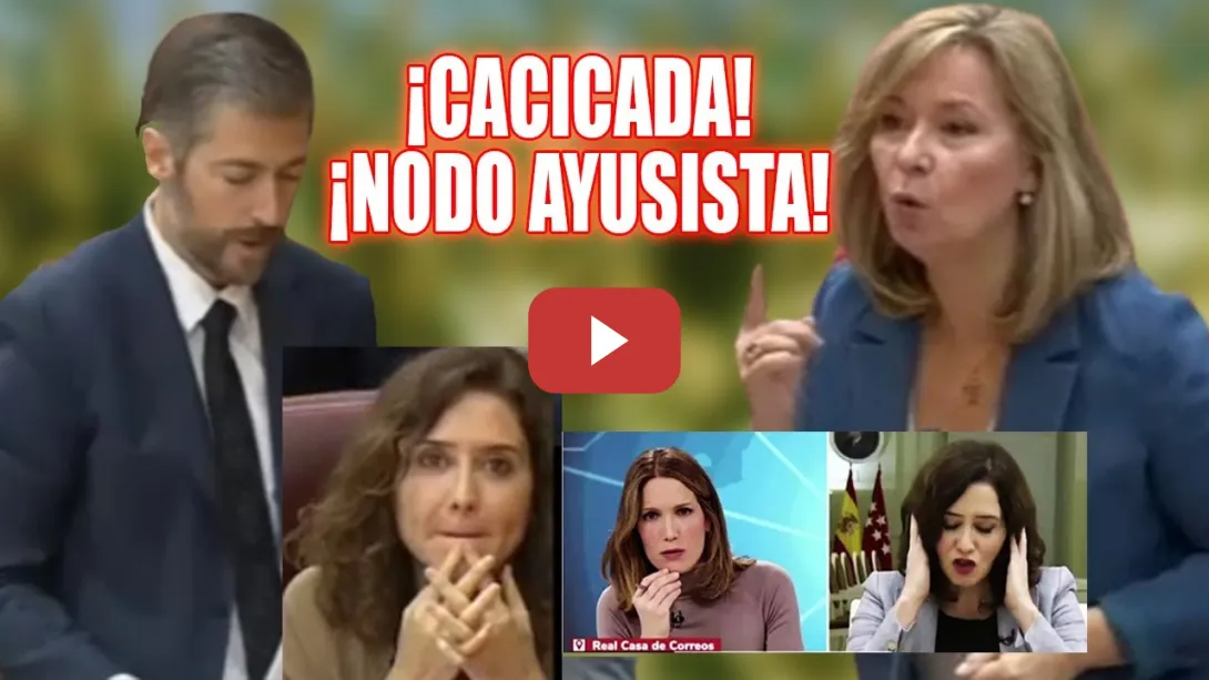 Embedded thumbnail for Esta diputada DESTRUYE a Ayuso y su consejero por las CACICADAS de teleMadrid, el &quot;NO-DO AYUSISTA&quot;