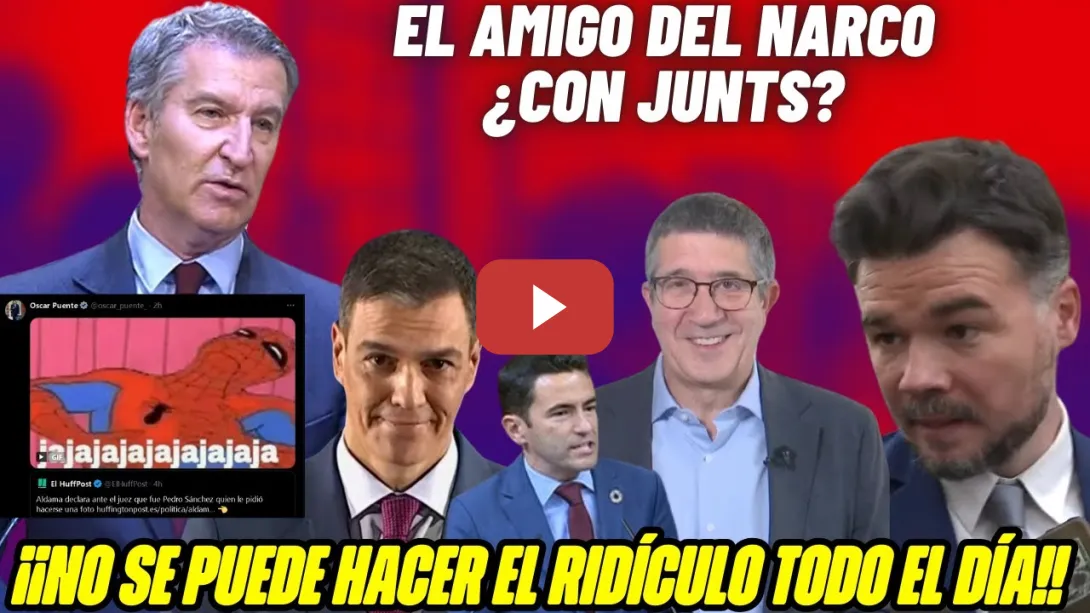 Embedded thumbnail for FEIJÓO PIDE una MOCIÓN de CENSURA😂 y Patxi López, Rufián y Casares lo BARREN!🔥 DESMIENTEN a ALDAMA