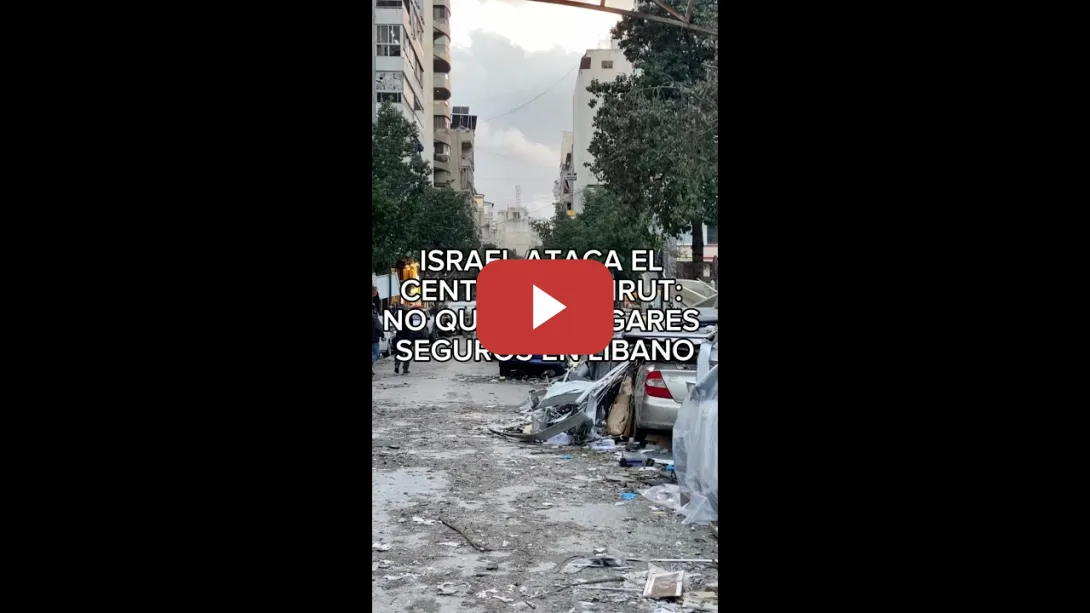 Embedded thumbnail for Israel ataca el centro de Beirut: no quedan lugares seguros en Líbano