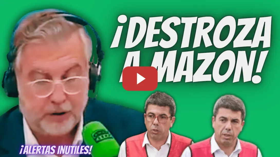 Embedded thumbnail for Carlos Alsina “DESTROZA” a Carlos Mazón - Su INCOMPETENCIA en la ALERTA provocó MUERTES