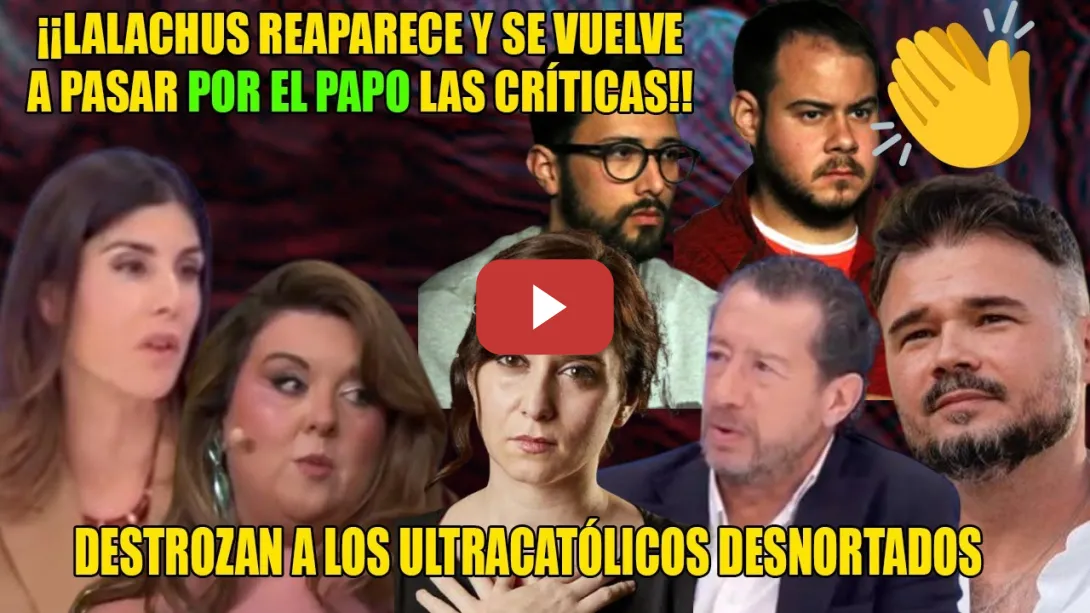 Embedded thumbnail for ¡Cuando se RECREA a Ayuso como una VIRGEN NO PASA nada!👏APLASTAN a los ULTRACATÓLICOS en la 1