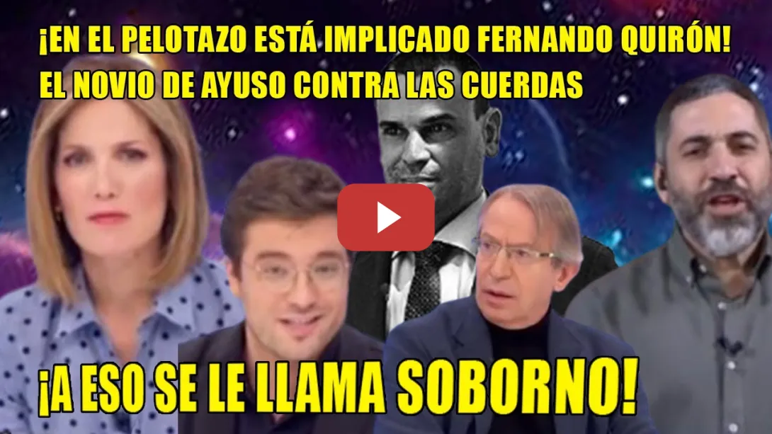 Embedded thumbnail for ¡A eso se le llama SOBORNO!💥Intxaurrondo y Barroso ACORRALAN al novio de Ayuso💥¡X eso está NERVIOSA!