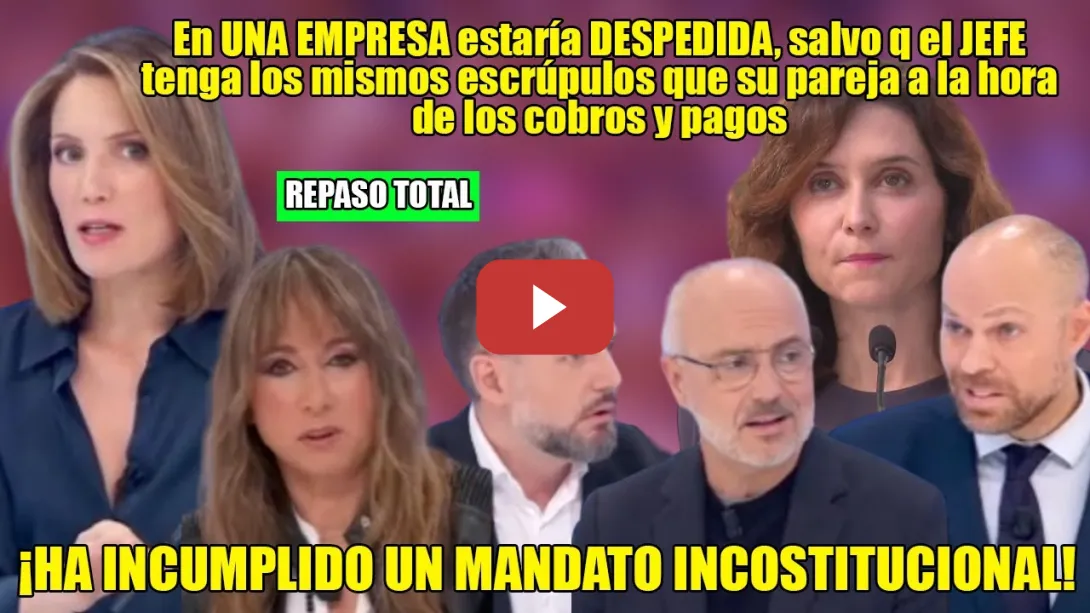 Embedded thumbnail for ¡DESACATO, PATALETA! 📢TRITURAN a Ayuso, Intxaurrondo, Ana Pardo y Basteiro.COMO los INDEPENDENTISTAS