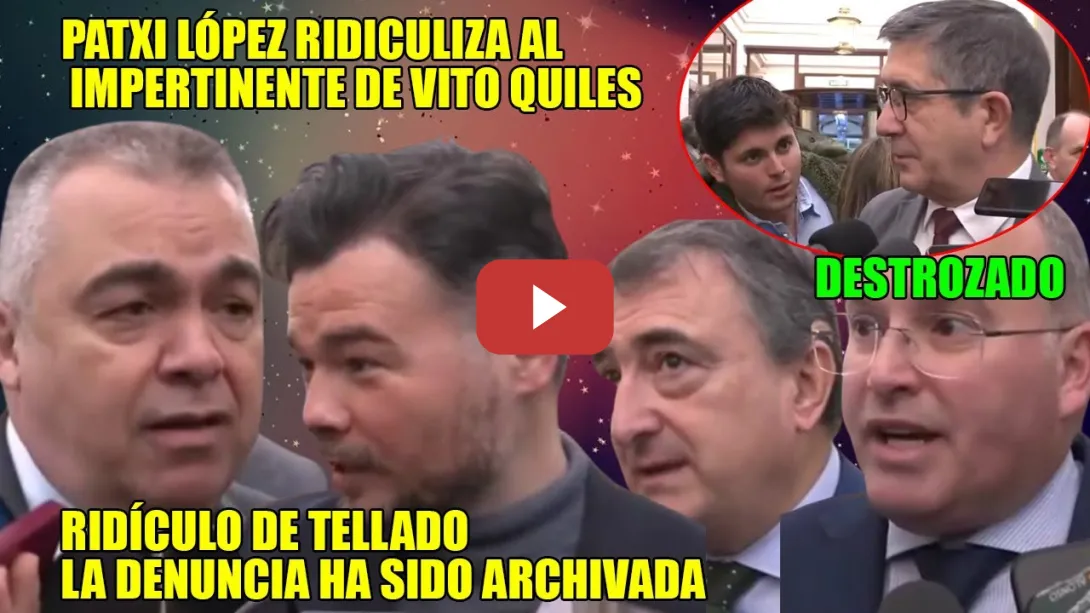 Embedded thumbnail for ¡TORPE, MALEDUCADO y NEOFASCISTA!📢Tellado SENTENCIADO x Aitor Esteban, Rufián🔥Vito Quiles hundido