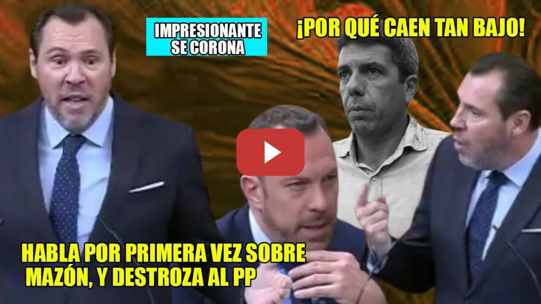 Embedded thumbnail for OVACIÓN👏Óscar Puente ARRASA a PP-vox y DESTROZA a Mazón👏¡Si tuvieran lo q hay q tener se callarían!