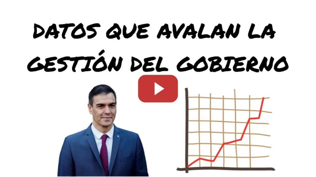 Embedded thumbnail for PSOE / LOS DATOS 📈 QUE AVALAN LA GESTIÓN DEL GOBIERNO 🏅