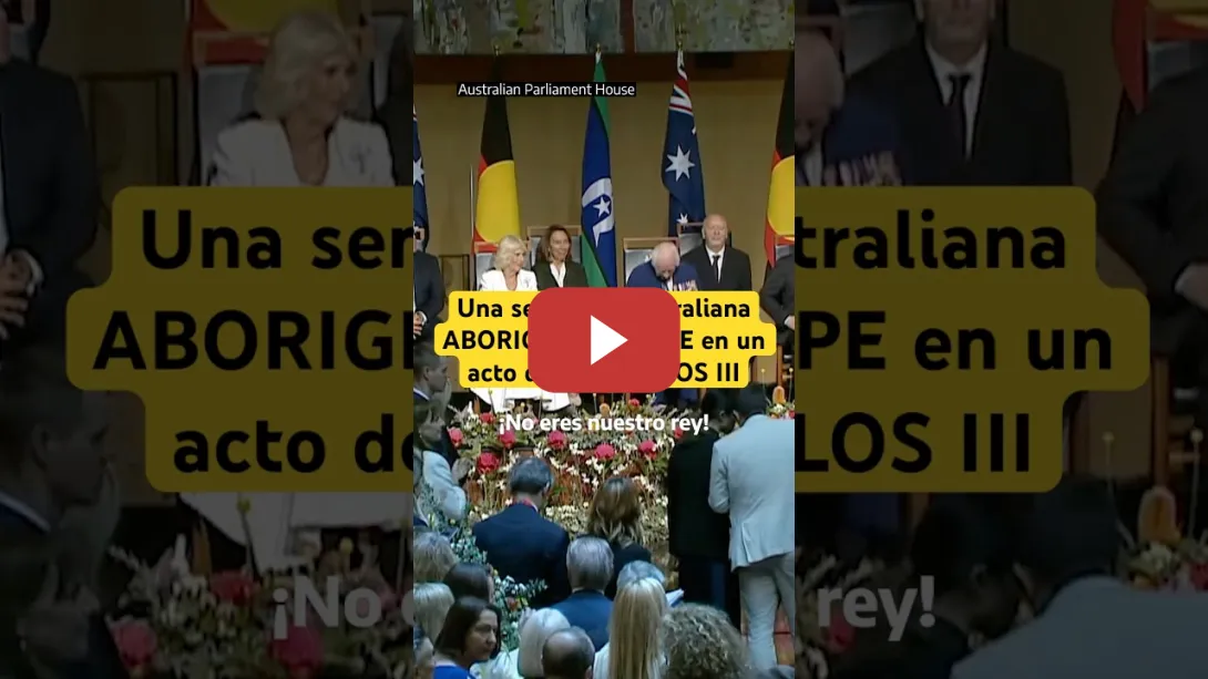 Embedded thumbnail for 🇦🇺 Senadora australiana ABORIGEN a CARLOS III: &quot;No eres nuestro rey&quot; #australia #noticias #shorts