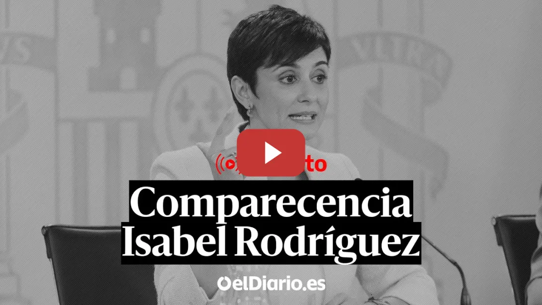 Embedded thumbnail for 🔴 DIRECTO | ISABEL RODRÍGUEZ comparece tras la reunión con SÁNCHEZ y las ORGANIZACIONES SOCIALES