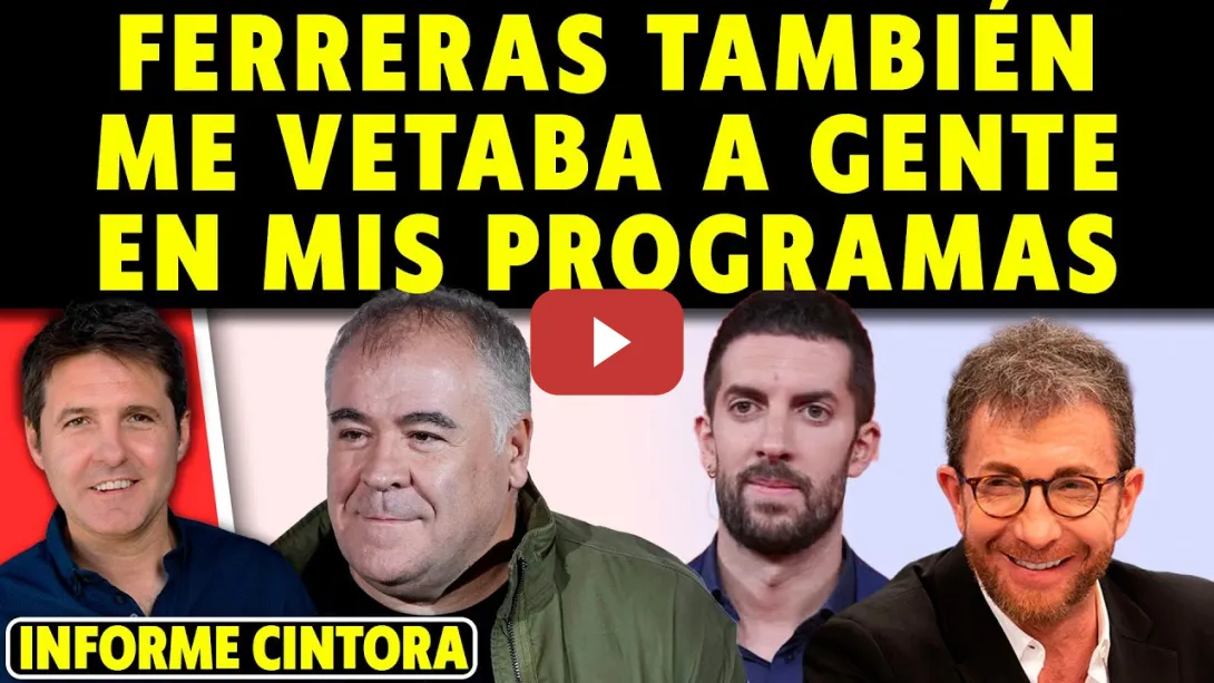 Embedded thumbnail for FERRERAS TAMBIÉN BOICOTEABA A GENTE POR VENIR A MI PROGRAMA. NO SOLO EL CASO PABLO MOTOS Y BRONCANO