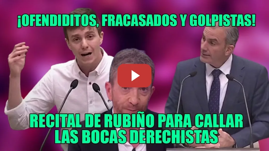 Embedded thumbnail for Rubiño le quita la BUFONERÍA a Smith🔥¡BRUTAL el ejemplo de Pablo Motos🔥Discurso no apto para FA-CHAS