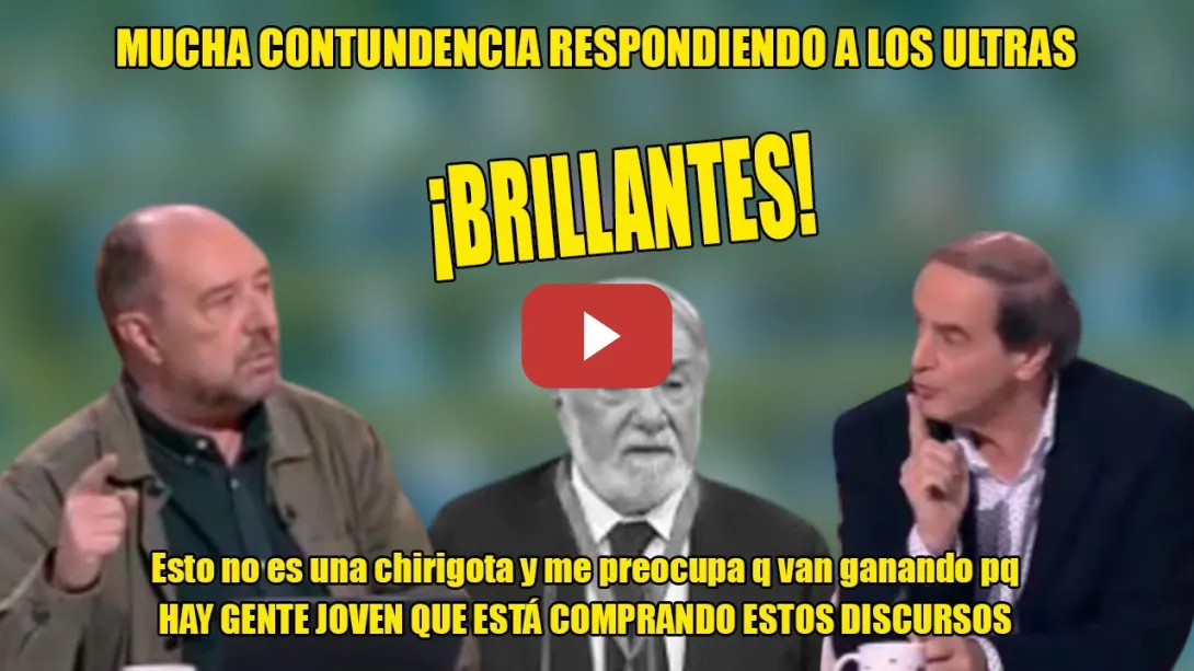 Embedded thumbnail for 👏BRILLANTES Isaías Lafuente y Maraña TRAS los DELIRIOS ULTRAS👏¡Q lo HAGAN en su casa O en la HERMITA