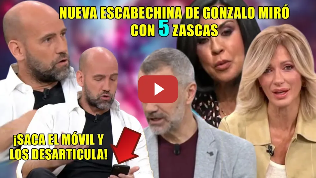 Embedded thumbnail for 👏Miró REPARTE 5 ZASCAS a Toni Cantó, Susanna Griso, y LE BAJA los HUMOS a una ABOGADA 👏¡MAR MINTIÓ!