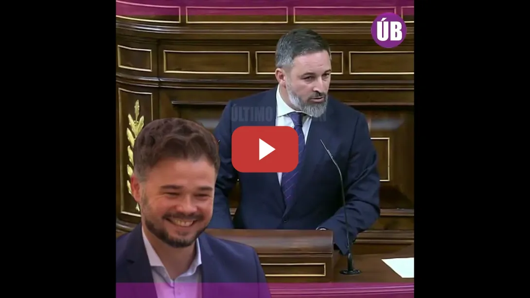 Embedded thumbnail for #GabrielRufián deja tirado a #Abascal tras alentar a los españoles a &quot;DEFENDERSE&quot;❗ Le pone un MOTE