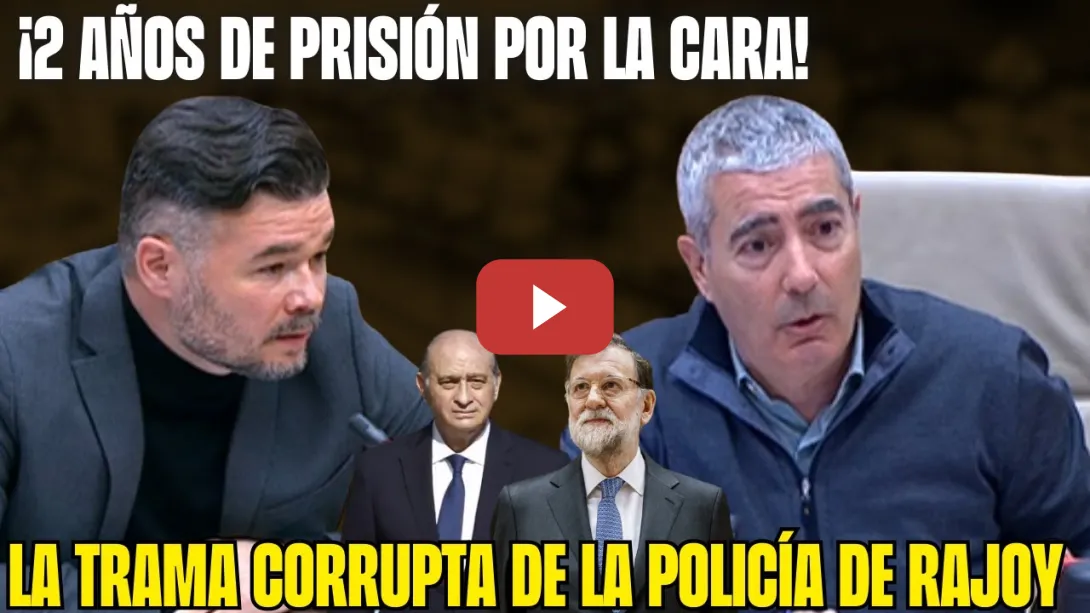 Embedded thumbnail for Las CLOACAS llegan al Congreso: RUFIÁN DURO con la MAFIA POLICIAL &quot;22 MESES en PRISIÓN por la CARA&quot;