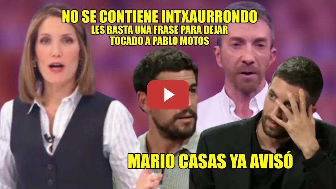 Embedded thumbnail for Así NO. Así GANA CUALQUIERA📢Una frase de Intxaurrondo BASTA para RETRATAR a Motos.Mario Casas AVISÓ