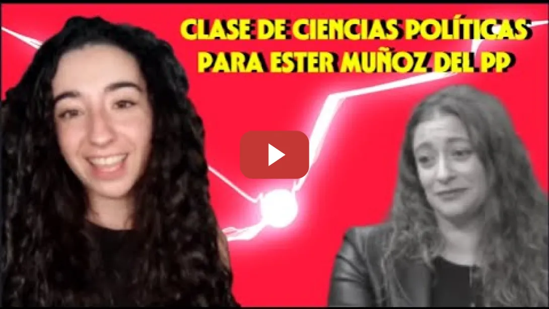 Embedded thumbnail for Clase de Ciencias Políticas para Ester Muñoz