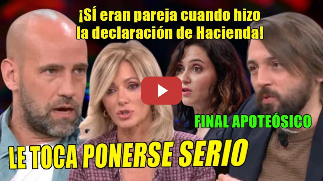 Embedded thumbnail for &quot;¡De Ayuso NO me CREO ni la HORA!&quot;📢Gonzalo Miró PONE en su SITIO a Soto Ivars y se ENFRENTA a Griso