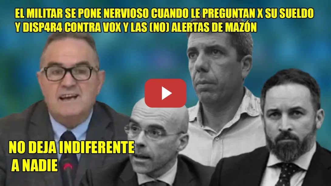 Embedded thumbnail for GU4NTAZ0 a Vox y Mazón de Pampols, y HOSTILIDAD x su SUELDO🛑&quot;NO quiero MEDIOS. Las ALERTAS FALLARON