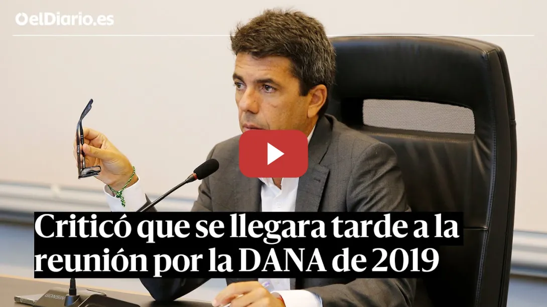 Embedded thumbnail for MAZÓN criticó a un alto funcionario por LLEGAR TARDE a la reunión de Emergencias por la DANA de 2019