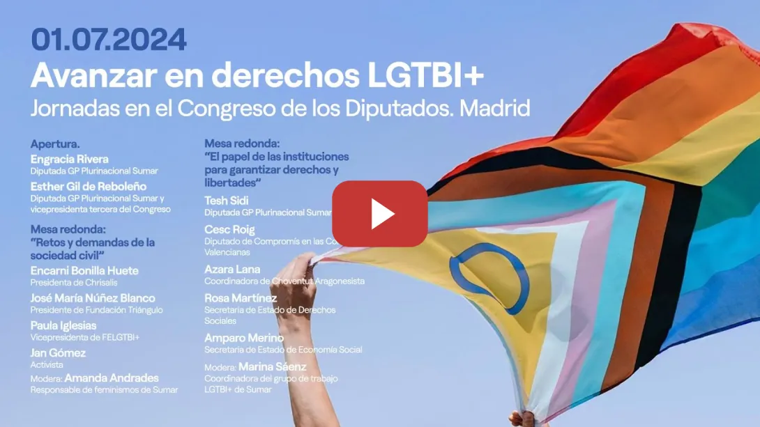 Embedded thumbnail for Avanzar en derechos LGTBI+  Jornadas en el Congreso de los Diputados.