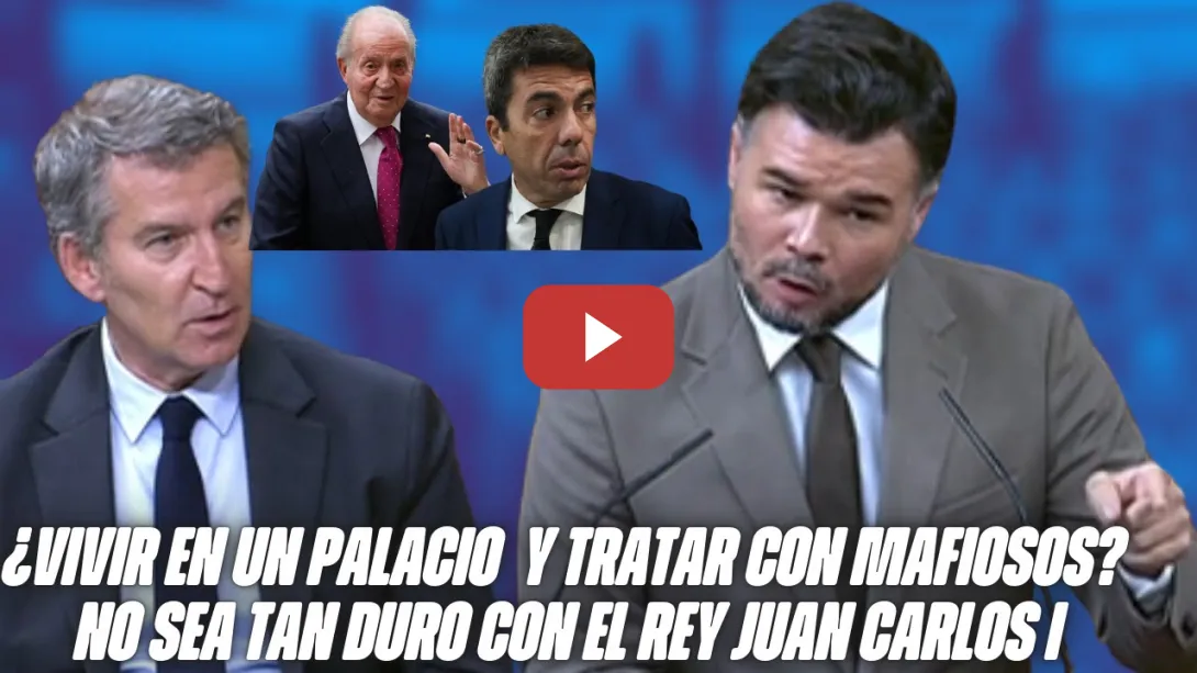 Embedded thumbnail for RUFIÁN muele a FEIJÓO: Describe a JUAN CARLOS I! ENGAÑAN a los ESPAÑOLES para SALVAR a MAZÓN!