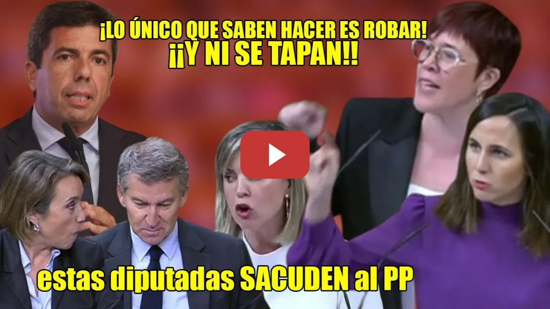 Embedded thumbnail for DURA SACUDIDA al PP⚡💥¡Dan NOMBRES y APELLIDOS de los CORRUPTOS q se lo LLEVAN en VALENCIA! Belarra