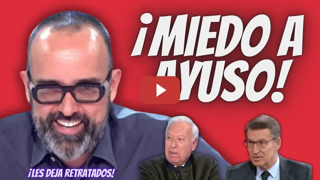 Embedded thumbnail for Risto Mejide “TROLEA” por TENER MIEDO a Ayuso a Feijóo y a García-Margallo