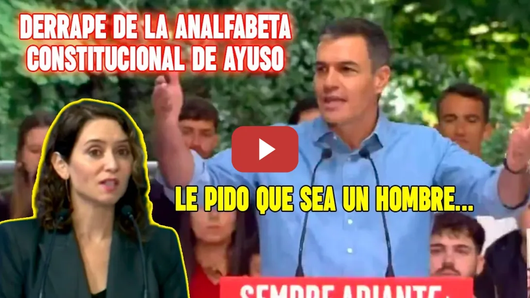 Embedded thumbnail for 🤣🤣 Esto ya es de TRACA ❗ Ayuso reta a Sánchez a que convoque elecciones. Hasta luego FRIJOLITO 👋