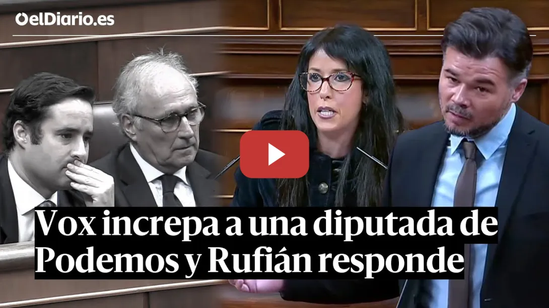 Embedded thumbnail for RUFIÁN señala a un diputado de VOX que INCREPA a una diputada de PODEMOS: &quot;¿Te tomaste la PASTILLA?&quot;