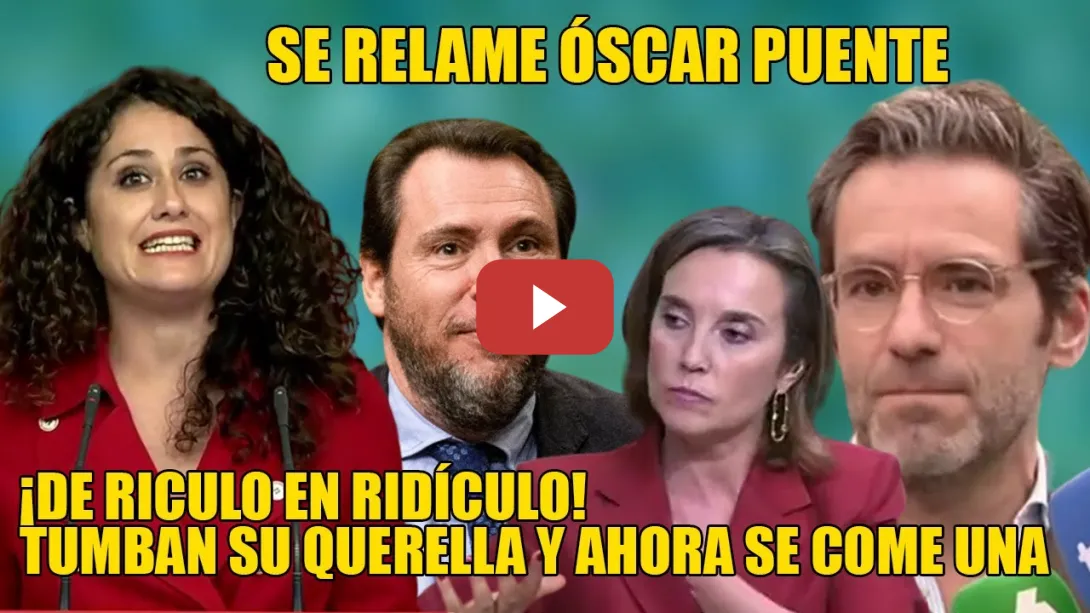 Embedded thumbnail for MAZAZO al PP y ENÉSIMO RIDÍCULO💥TUMBAN su QUERELLA contra el PSOE y estos LES CALZAN una x INJURIAS