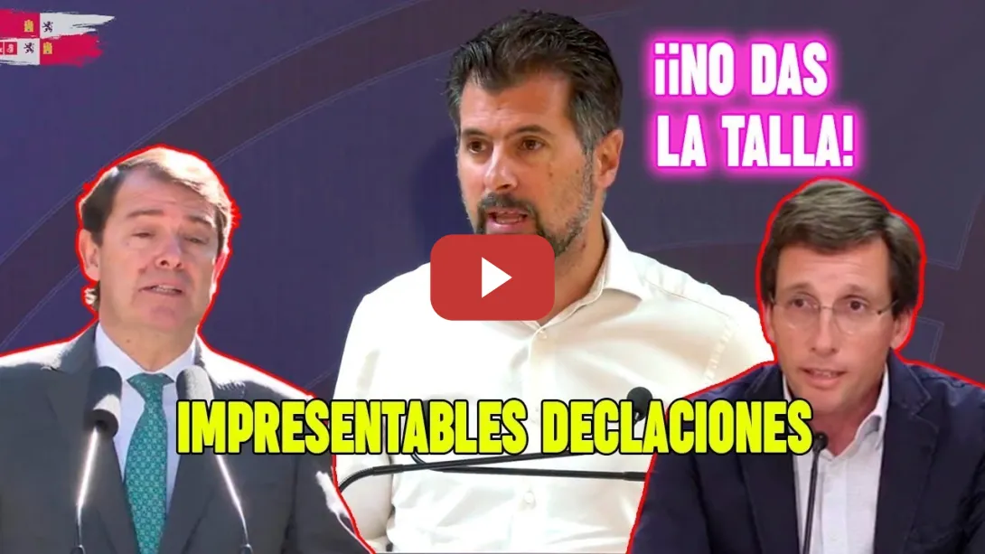 Embedded thumbnail for ¡NO das la TALLA! CARAPÓ!🔴 Almeida y Mañueco SALEN ESCALDADOS por su opinón sobre el caso Rubiales