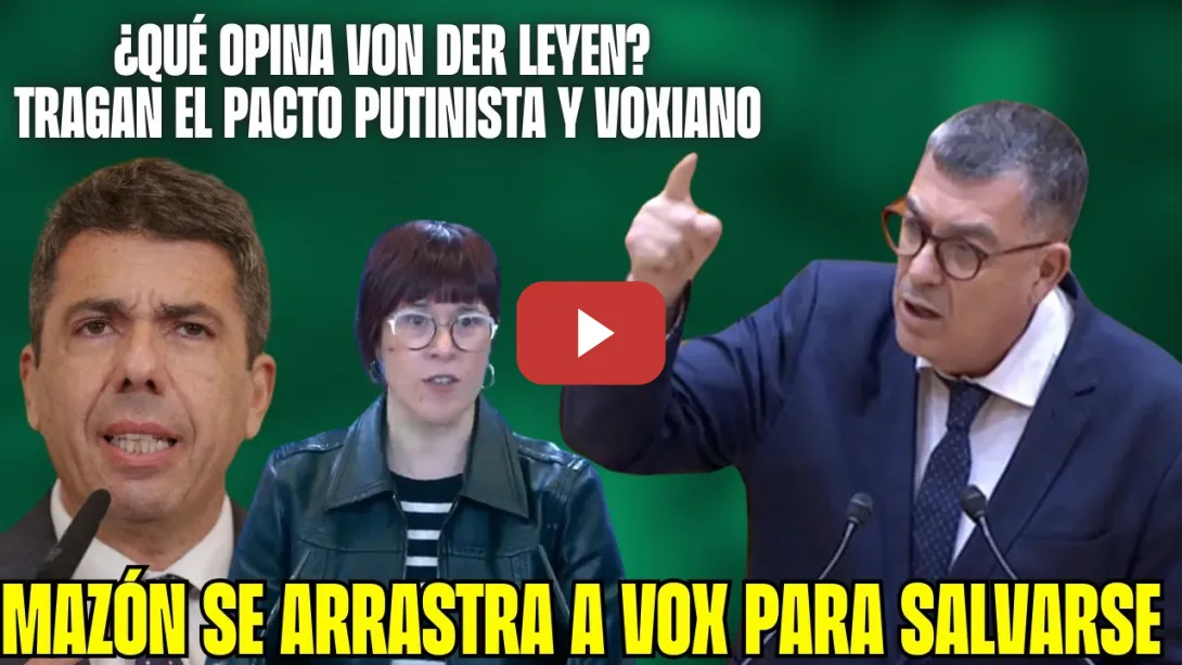 Embedded thumbnail for ¡VERGÜENZA! &quot;El PP se ARRODILLA a VOX&quot; Enric Morera y Micó EXPLOTAN contra MAZÓN!