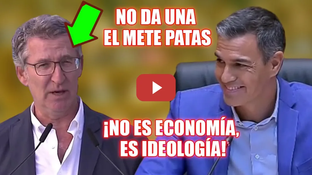 Embedded thumbnail for Sánchez le METE un PALO a Feijóo y SE MOFA del PP X su última propuesta TRAMPOSA 🥊 ¡Es IDEOLOGÍA!