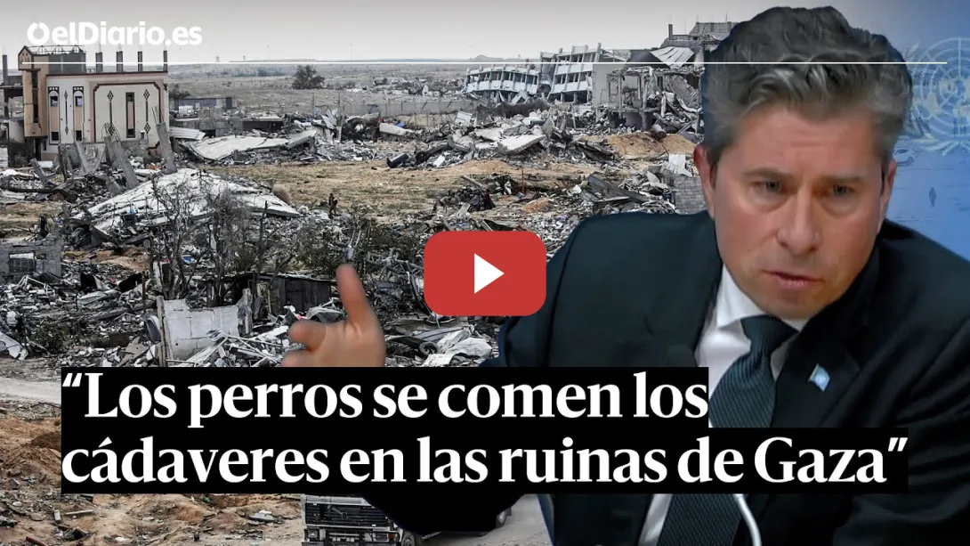 Embedded thumbnail for El jefe HUMANITARIO de la ONU relata su visita a GAZA: &quot;Los perros se comen los cadáveres&quot;