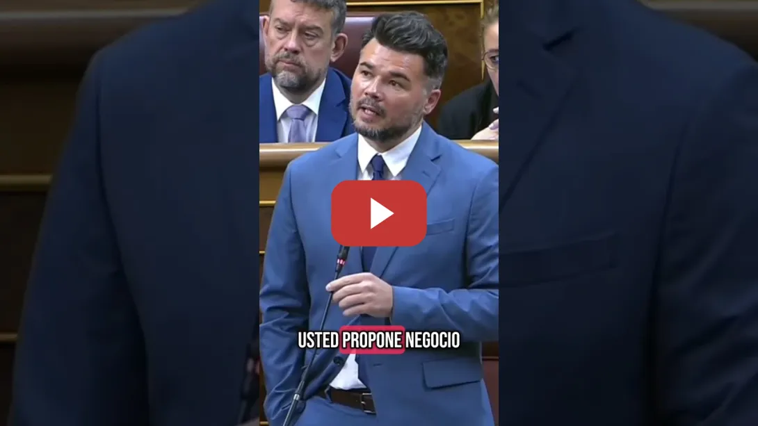 Embedded thumbnail for Gabriel Rufián pone a la ministra rentista de vivienda en su sitio