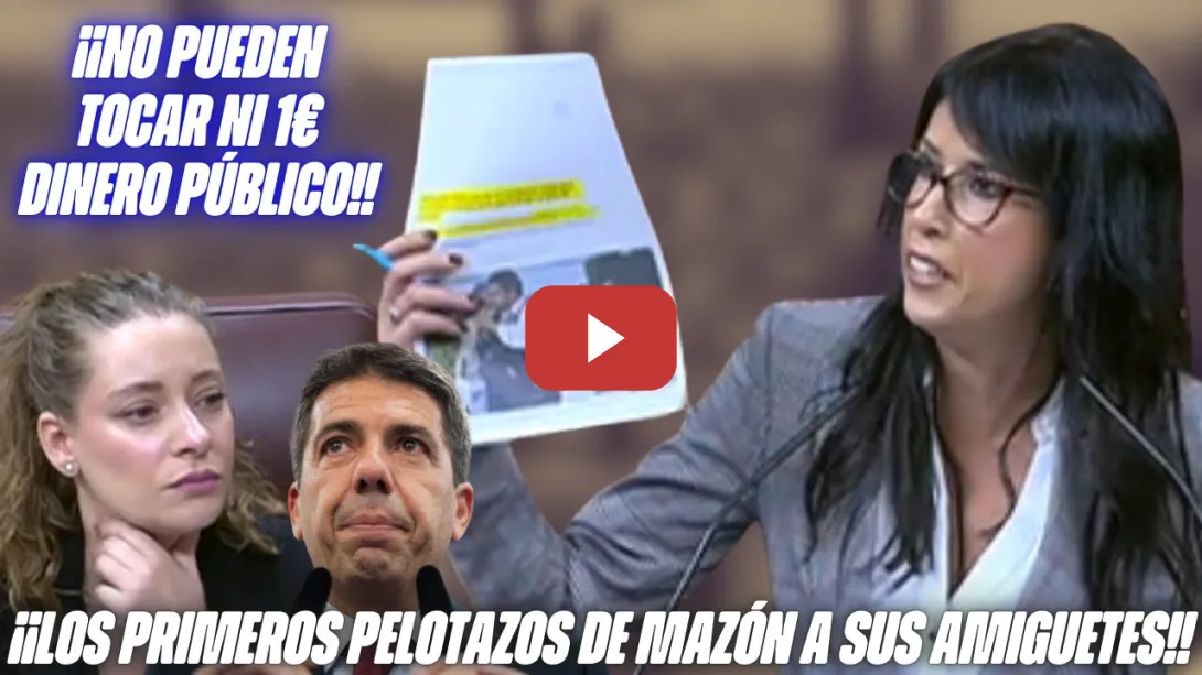 Embedded thumbnail for 🔥¡DEBERÍAN ESTAR en PRISI0N! Velarde FULMINA al PP de MAZÓN de los PELOTAZOS tras la DANA!