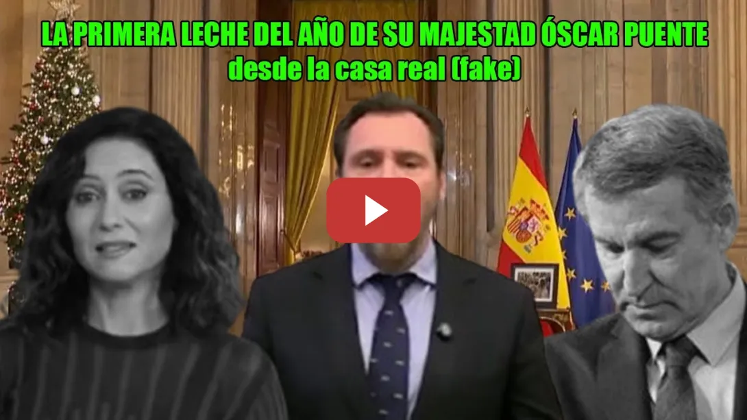 Embedded thumbnail for SACADA de CH0RRA de AÑO NUEVO de Óscar Puente con este CAPONAZO al PP. Majestad desde la CASA REAL