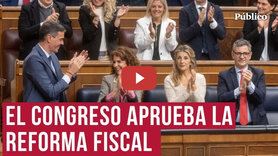 Embedded thumbnail for El Gobierno se apunta otro tanto y aprueba la reforma fiscal con el apoyo de Podemos