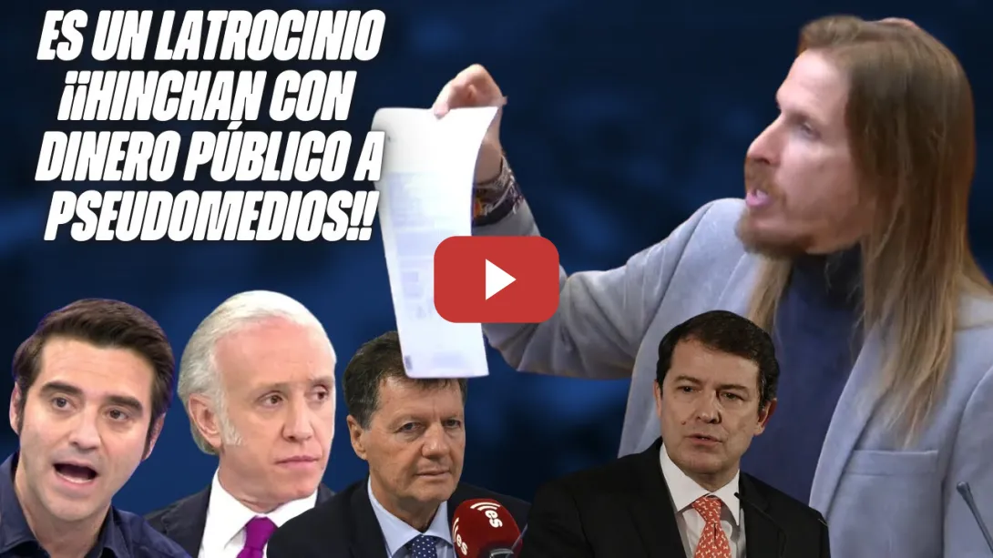 Embedded thumbnail for ¡Esto es ROBAR!🔥 Pablo Fernández SACA los COLORES al PP por FINANCIAR a INDA y NEGRE!