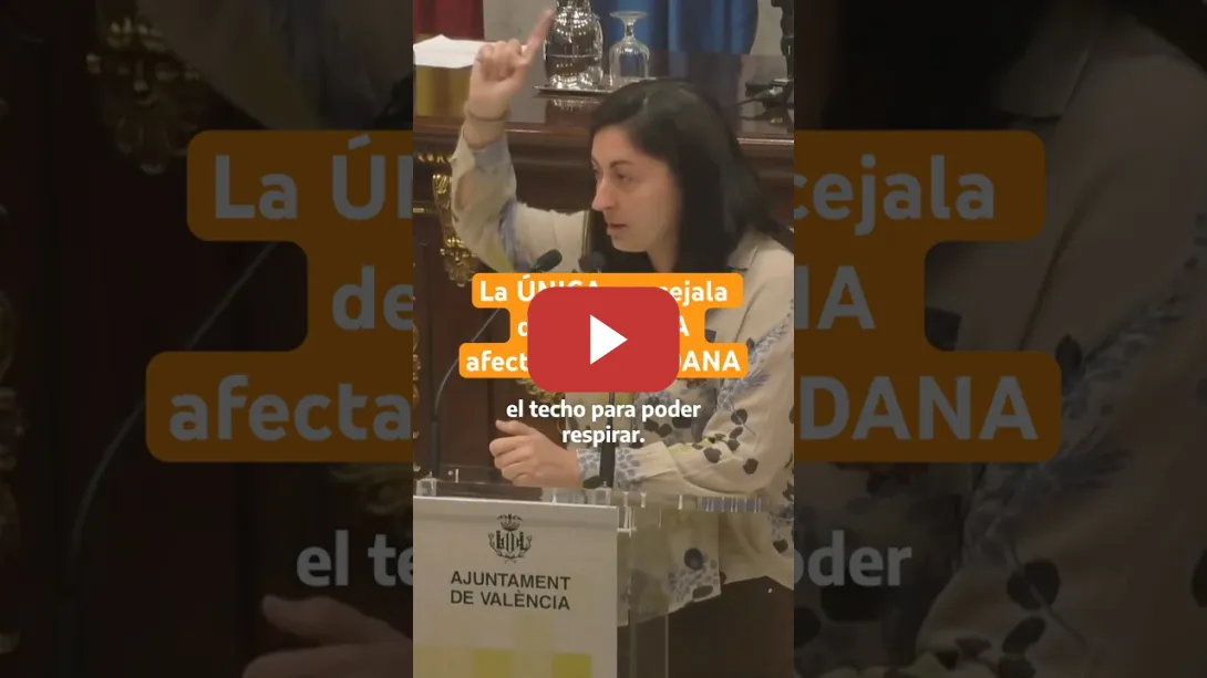 Embedded thumbnail for ❗️La respuesta de la ÚNICA concejala de #VALENCIA afectada por la #DANA a la alcaldesa #shorts