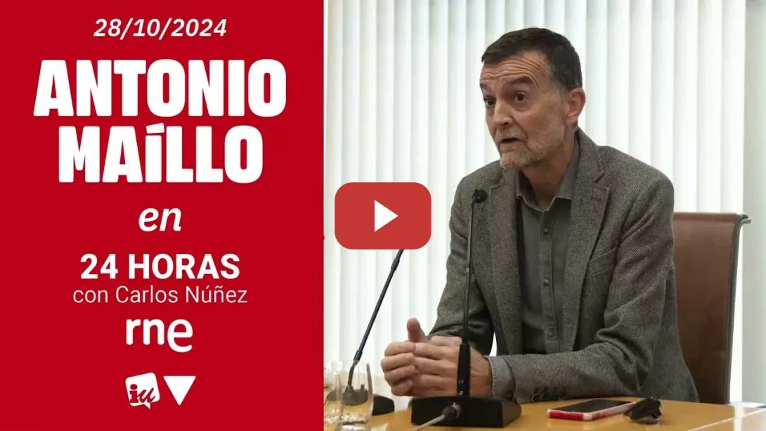 Embedded thumbnail for 🔴 Entrevista de Antonio Maíllo en &#039;24 Horas&#039; de RNE | 28/10/2024